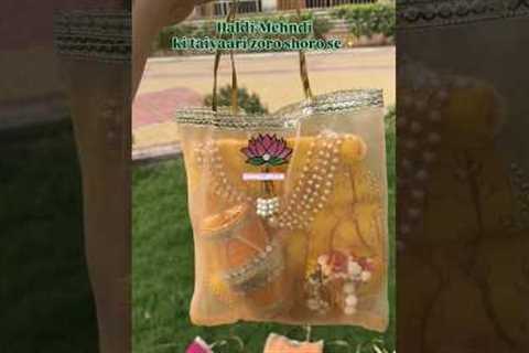 Haldi Mehndi Gift Packing | Wedding Return Gifts | Vintage Giftcards 🌸🎁 #weddingprep  #wedding..