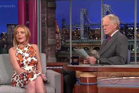 David Letterman made Lindsay Lohan cry (2013-04-10)