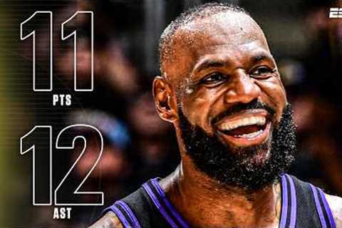 Highlights from LeBron James' record-setting 23rd season debut 🎥 | NBA on ESPN