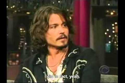 Letterman having a hard time with Johnny Depp (Eng Sub)