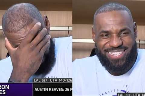 LeBron funny reaction when told 7 Utah players weren't born when he debuted 😂