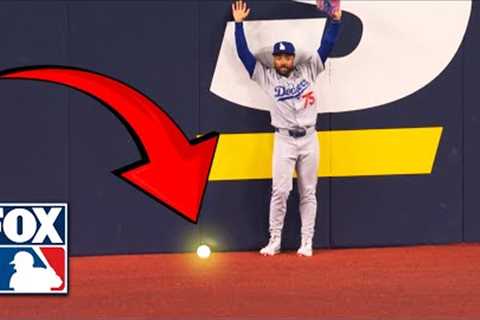 INSANE ENDING in World Series Game 6 😱 WALL WEDGIE in Dodgers vs. Blue Jays