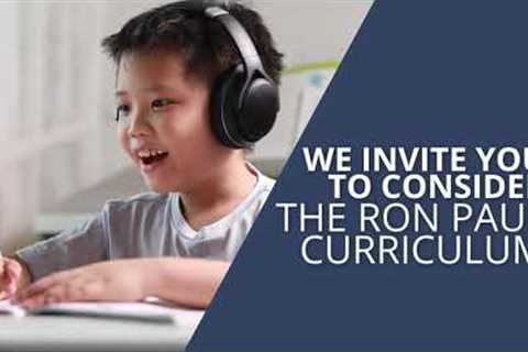Ron Paul Curriculum - an online, self-paced homeschool option for students in 1st through 12th grade