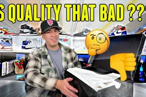 NOT LOOKING SO GOOD… 😩 IS QUALITY THAT TRASH ?!! EARLY SNEAKER UNBOXING