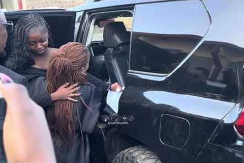 BETTY BAYO’S HUSBAND AND CHILDREN ARRIVE AT KENYATTA MEMORIAL FUNERAL HOME AHEAD OF BURIAL
