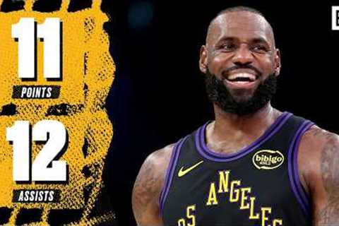 LeBron James Drops Double-Double in Year 23 Debut 👑
