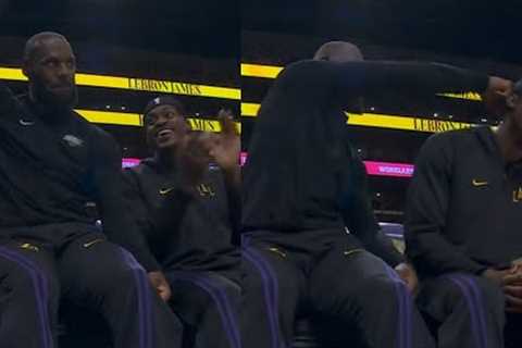 LeBron James punches Vando in the head after being 1st player to play 23 seasons 😂