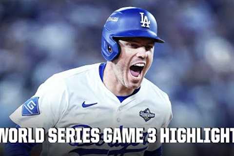 Blue Jays-Dodgers Game 3 Highlights ⚾️ Freddie Freeman walks it off in the 18TH INNING 🤯 | ESPN MLB