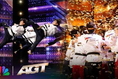 Golden Buzzer: World Taekwondo Demonstration Team Shocks the Judges | America's Got Talent