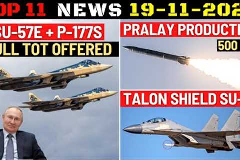 Indian Defence Updates : 60 Su-57 with 5th Gen Engine,Pralay Mass Production,Talon Shield on Su-30