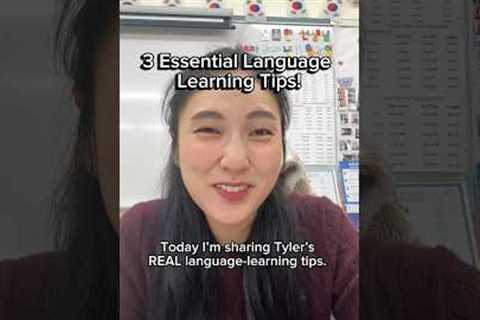 3 Essential Language Learning Tips! #learnkorean #koreanlanguage #koreanforbeginners #studykorean