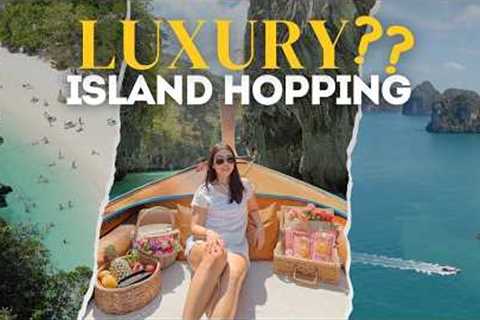 We Tried a LUXURY Longtail Boat in Krabi (Hong Island + 4 Islands) | Part 2