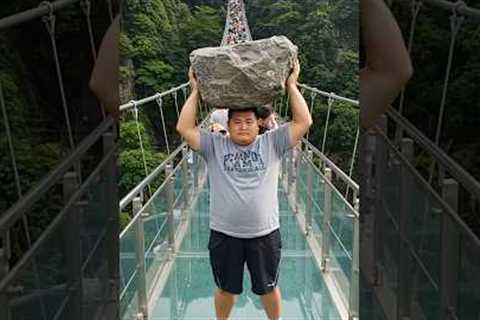 Glass Bridge Prank Gone Wild! 😱 #GlassBridge #Prank #Travel