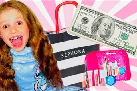 $100 BUDGET @Sephora!?🛍️💄 #video #shopping #viral #funny #fyp #lol #trending #challenge #games..