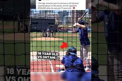 Highschooler vs. Ohtani… 😳🚨 #baseball #d1 #homerun #pitching