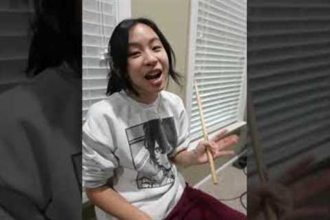 My First Drum Lesson and This is What Happened #Shorts