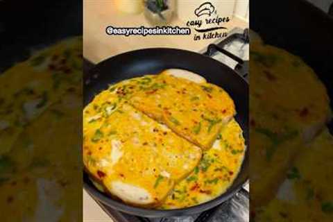 Breakfast Egg Sandwich Hack | One Pan Egg Toast | Healthy Egg sandwich #shorts