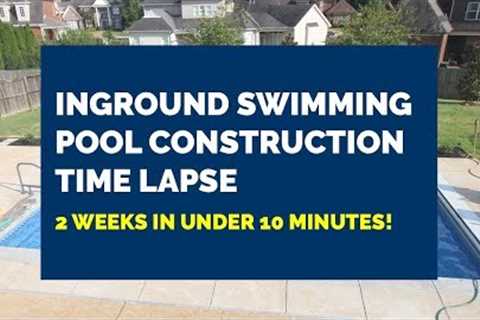 Inground Pool Construction Time Lapse: 16' X 32' Rectangle Pool with Automatic Cover