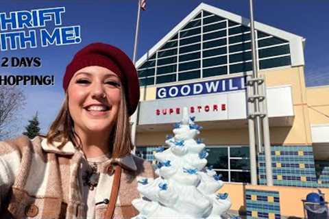 GOODWILL THRIFT HAUL! 🎉 Thrift With Me! 2 days of Thrifting 💃