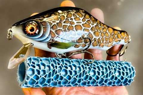 Using a Texture Roller on a Fishing Lure