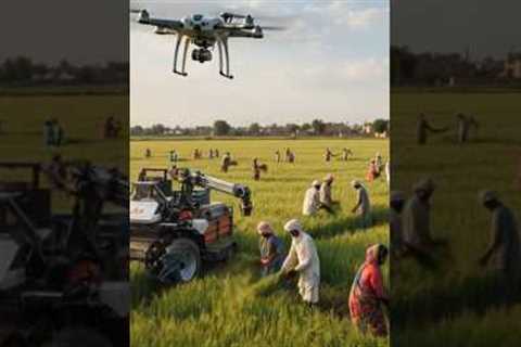 Agriculture Meets Technology 🚜🤖 | Smart Drone & Modern Farming in the Fields
