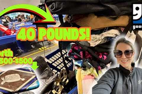 GOODWILL BINS Was BANANAS! Purse BINS GALORE! 40 POUNDS Of Amazing High Profit Items! +HAUL