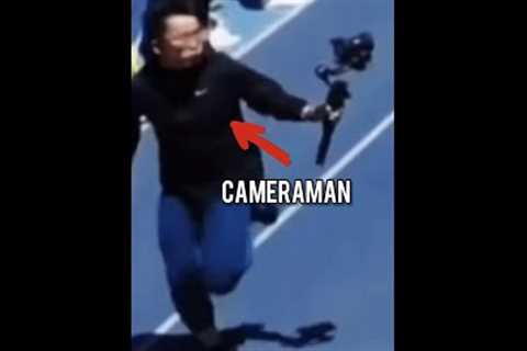 Cameraman Runs Faster Than The Athletes!