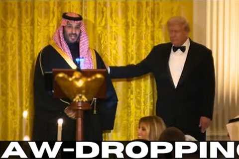The Crown Prince Of Saudi Arabia Stuns The Audience At The White House With A Surprise Speech.