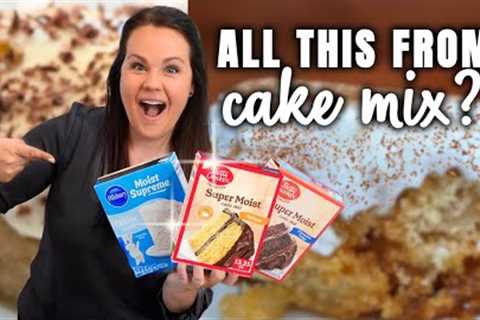 5 BEST Box Cake Mix Recipes | EASY HOLIDAY DESSERTS anyone can make!