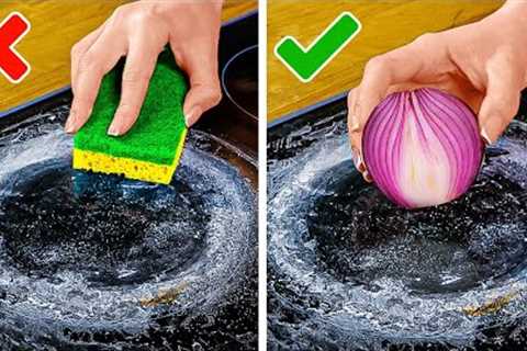 WEIRD CLEANING HACKS THAT ACTUALLY WORK 😱🧅