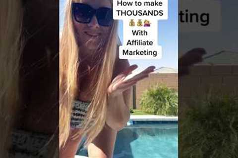 Make 1000s with affiliate marketing💰 #makemoneyonline #passiveincome #sidehustle #financialfreedom