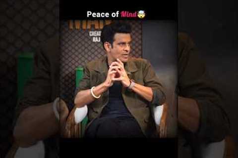 Manoj Bajpayee on Social media and Peace of mind 🤯💯