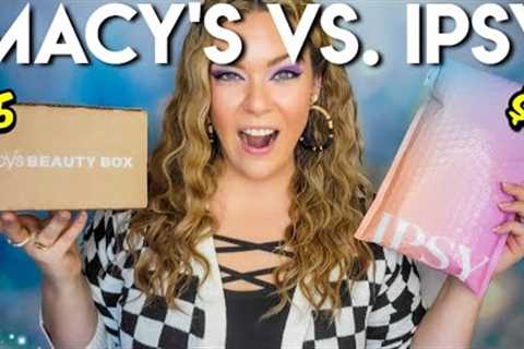 Ipsy Glam Bag Vs. Macy's Beauty Box October 2025 | SUBSCRIPTION BOX UNBOXINGS