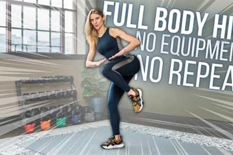30 minute Full Body HIIT & STRENGTH | NO REPEAT & NO EQUIPMENT