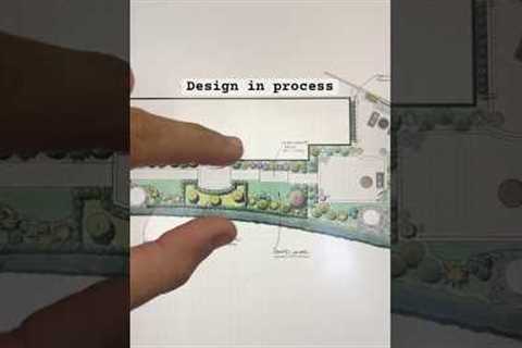 Conceptual landscape plan in process. #landscape #landscaparchitecture #garden #design