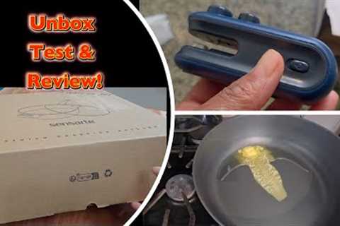 UNBOX, TEST AND REVIEW RANDOM AMAZON PRODUCTS. SENSARTE PREMIUM SKILLET, + MINI  SEALER.