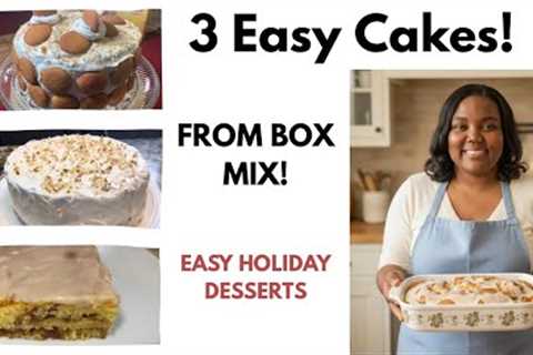 Box Cakes,3 Glow-Ups! EASY Thanksgiving Desserts Anyone Can Make! I Took Box Cakes to the NEXT Level