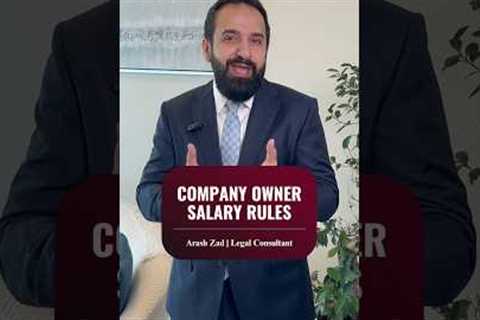 Company Owner Salary Rule #arashzad