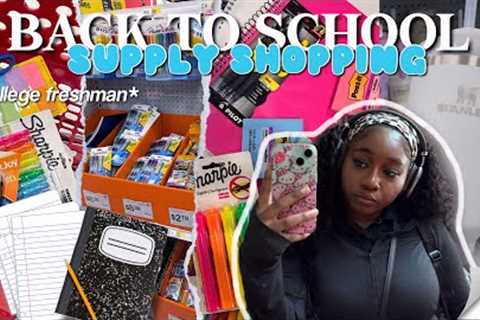 BACK TO SCHOOL SUPPLIES SHOPPING + HAUL 2025 📓| COLLEGE FRESHMAN EDITION