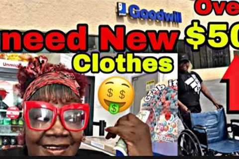BROKE SHOPPING SPREE FOR NEW CLOTHES AT GOODWILL IN WHEELCHAIR I FOUND SOME GREAT ITEMS ON A BUDGET