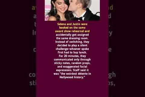 Selena and Justin were booked on the same award show #selenagomez #justinbieber #shortsfeed #shorts