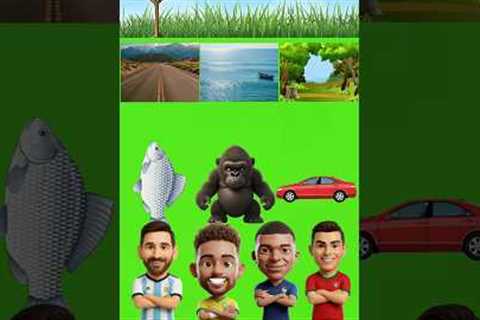 Did Messi Neymar Mbappe Ronaldo choose the wrong home? #cartoon #shorts #viral #ধাধা