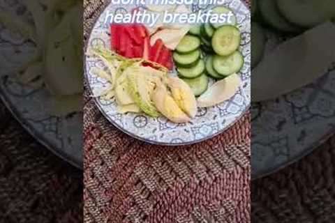 No Oil! No Junk! Just a Healthy Protein Breakfast 🥗Breakfast for Glowing Skin & Strong Muscles ..