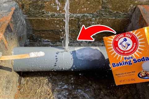 Amazing Drain Repair Plumbing Fix Invented by a 65-Year-Old Plumber Using Baking Soda!