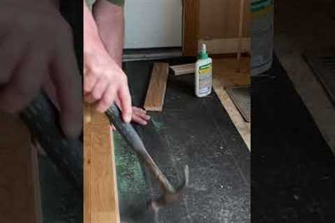 Reversing direction of hardwood flooring