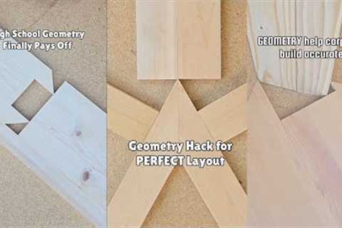 Mind-Blowing Geometry Techniques for Flawless Carpentry Layouts #geometry #carpentry #asmr