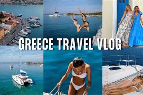 GREECE TRAVEL VLOG || a week of island hopping on a private yacht, swimming & meeting locals