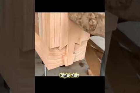 extremely creative Japanese woodworking joints #viral #shorts #woodworking