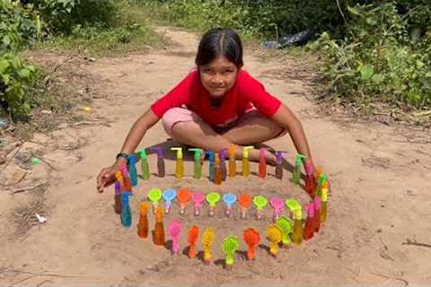 Part 127 Survival Skills SMART Ideas and USEFUL in Forest With Single Mom  Jungle Life