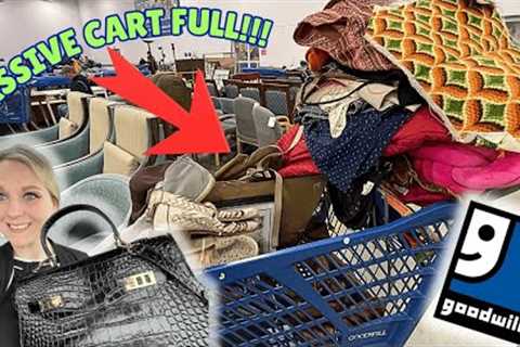 The Goodwill BINS Was 💥FULL💥! Fill My Cart With Me IN Portland +BONUS Goodwill HAUL WORTH $1..